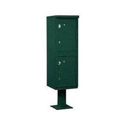 Salsbury Industries Salsbury Industries 3302GRN-U Outdoor Parcel Locker - 2 Compartments - Green - USPS Access 3302GRN-U